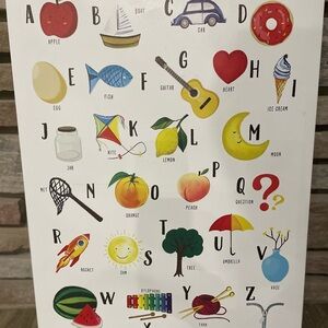 Colorful Alphabet Canvas Print